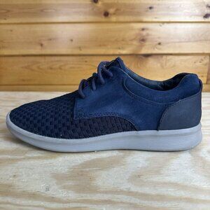 UGG Mens Shoes Size 7 Hepner Navy Blue Woven Weave Casual Sneakers